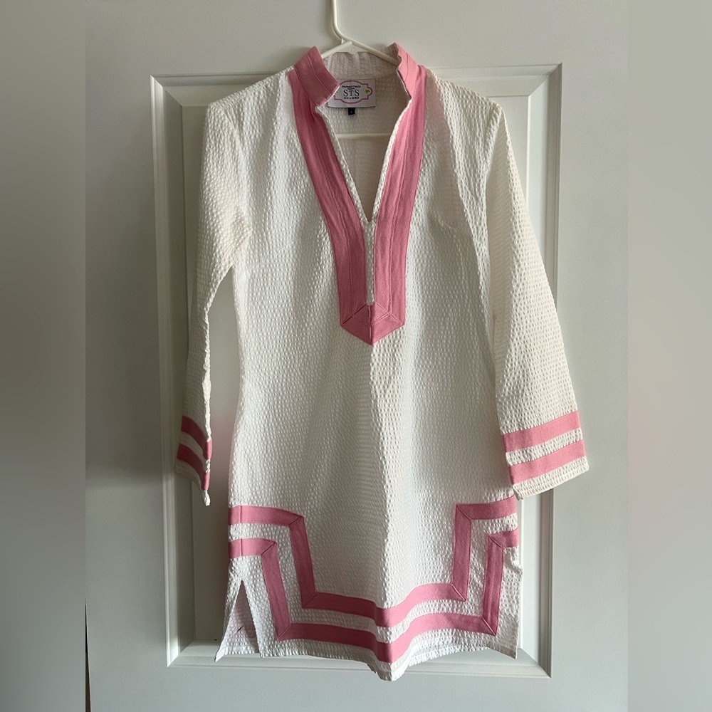Sail to Sable Seersucker Dress